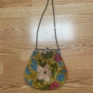 Vintage Shabby Chic Floral Purse